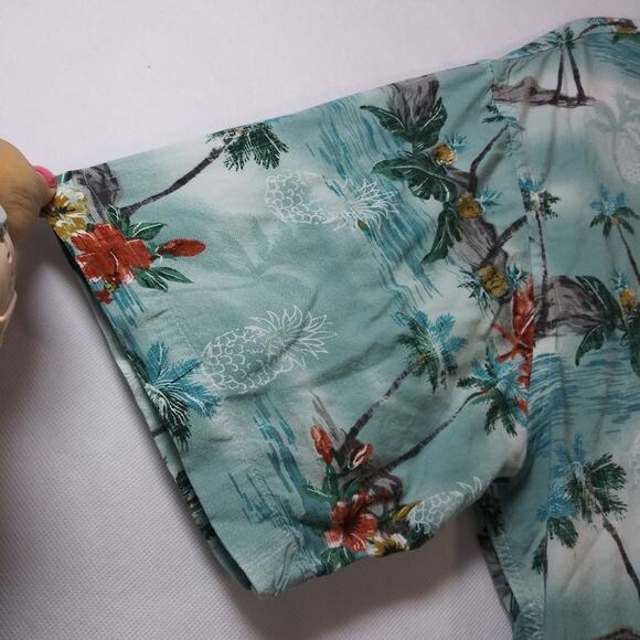 Paradise Collection Hawaiian Casual Button Front Shirt XL - Picture 4 of 5